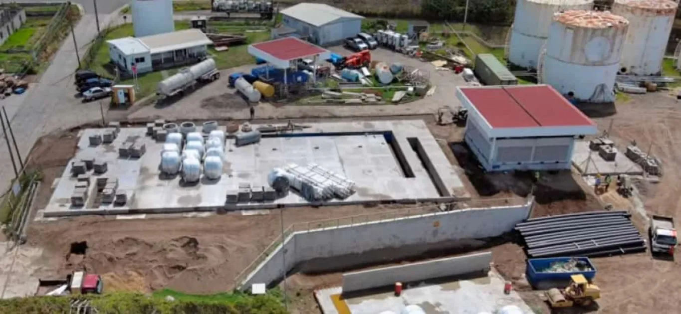 Announced by PM Drew last year, the EC$50 million project aims to produce two million gallons of clean water each day.