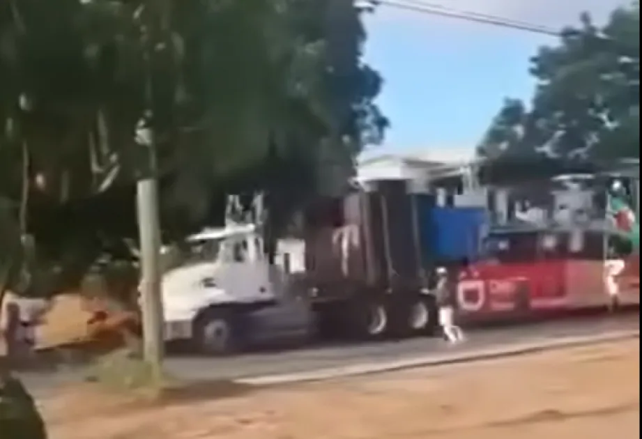 The Pregnant Woman was immediately rushed to hospital after the mishap during Antigua's Carnival Celebrations on Monday. 