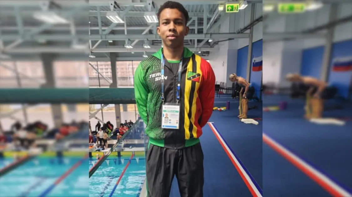 St Kitts Aquatics Federation shared the details and extended greetings for his successful participation in the game.
