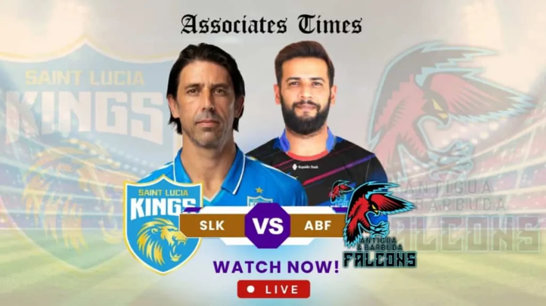 Match Abandoned Saint Lucia Kings vs Antigua and Barbuda Falcons , 5th CPL Match live from St Kitts and Nevis. Get latest CPL Scores, and live coverage with Associates Times Match Abandoned Saint Lucia Kings vs Antigua and Barbuda Falcons , 5th CPL Match live from St Kitts and Nevis. Get latest CPL Scores, and live coverage with Associates Times