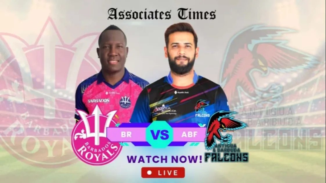 Antigua and Barbuda Falcons won the match by 6 wickets. 3rd CPL Match live from Antigua. Get latest CPL Scores, and live coverage with Associates Times