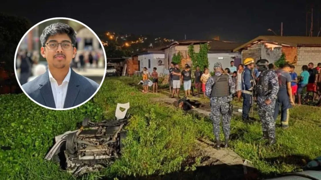 Kavish Veda Persad, 19, died in a car crash at Beetham, Trinidad. A passerby who tried to assist was beaten and robbed.