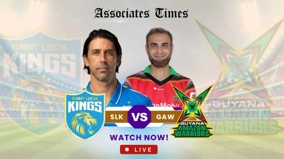 CPL 2025 13th Match Live score: Saint Lucia Kings wins by 4 wickets