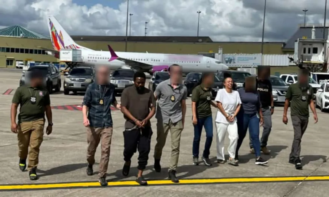 Two fugitives, who fled the US, were arrested in La Romaine on August 19, 2025, after intelligence led the Trinidad and Tobago Police’s TOCU and the US DEA's Vetted Unit to their location.