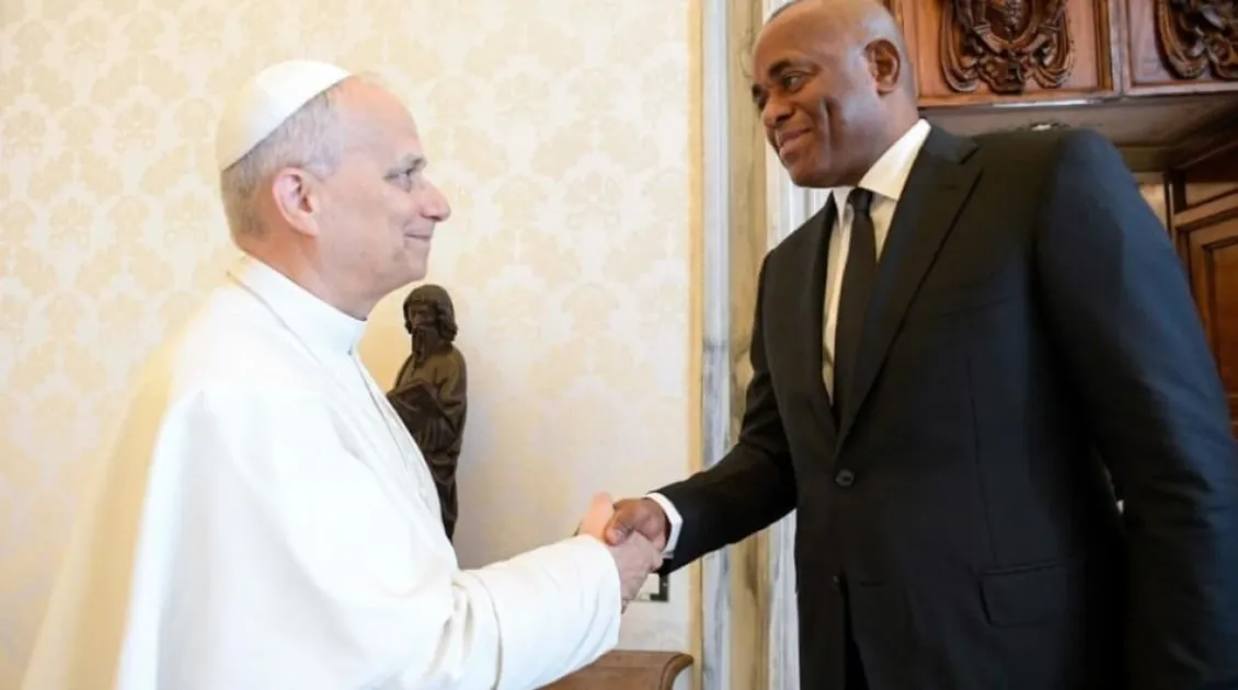 Prime Minister Roosevelt Skerrit meets Pope Leo XIV at Vatican