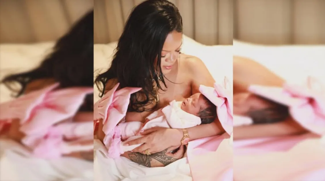 Pop superstar Rihanna has given birth to her third child, a girl, with partner A$AP Rocky.