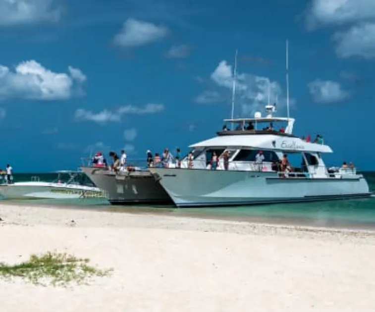 Regal Princess, Grand Princess dock at Antigua Cruise Port,  welcoming thousands of passengers