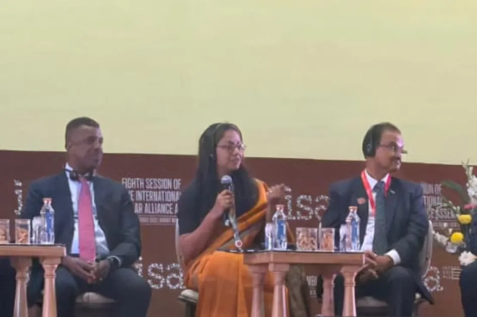 Minister Vince Henderson called for stronger collaboration among SIDS to enhance resilience and address climate challenges during the ISA in India. Minister Vince Henderson called for stronger collaboration among SIDS to enhance resilience and address climate challenges during the ISA in India.