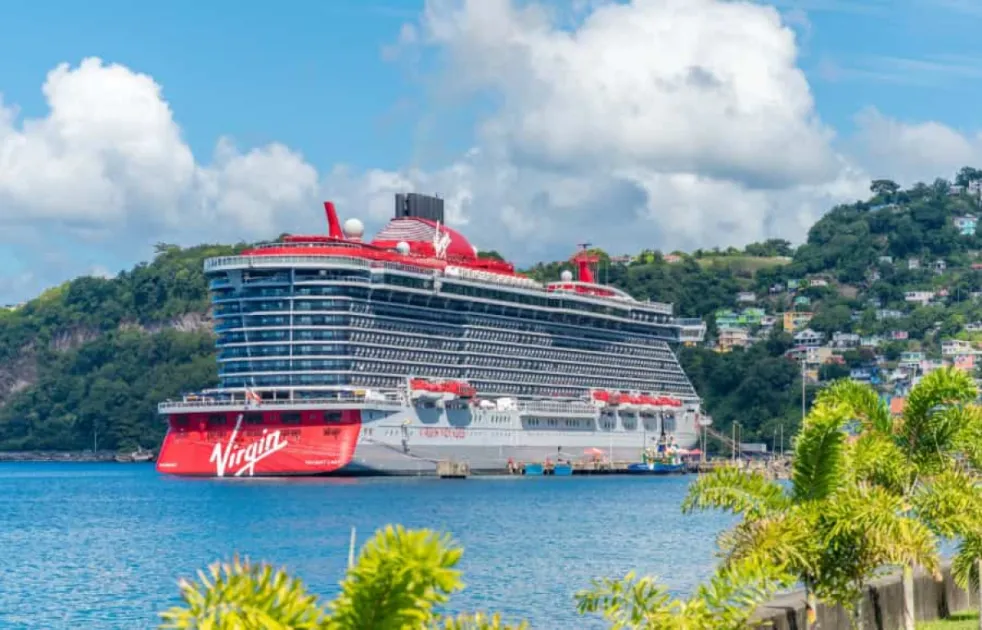 Valiant Lady makes inaugural visit to Dominica