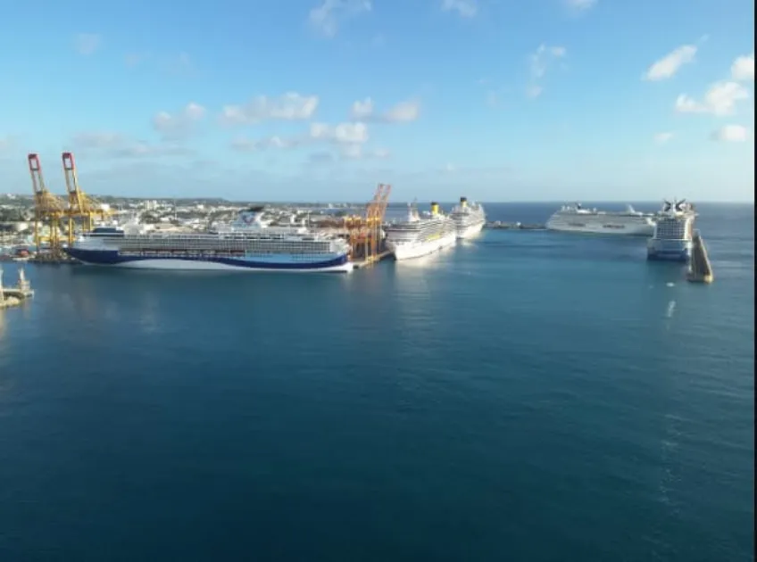 Over 11,000 passengers arrive in Barbados aboard five cruise ships