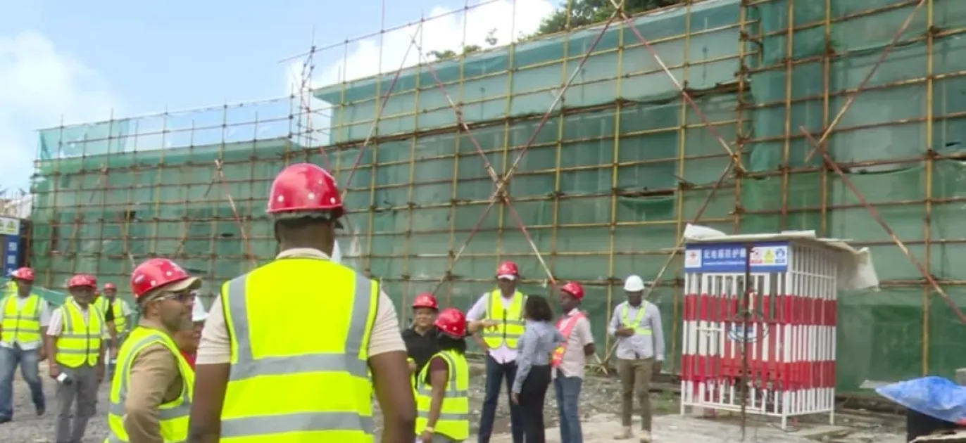 Construction of Thibaud Primary School progresses in Dominica