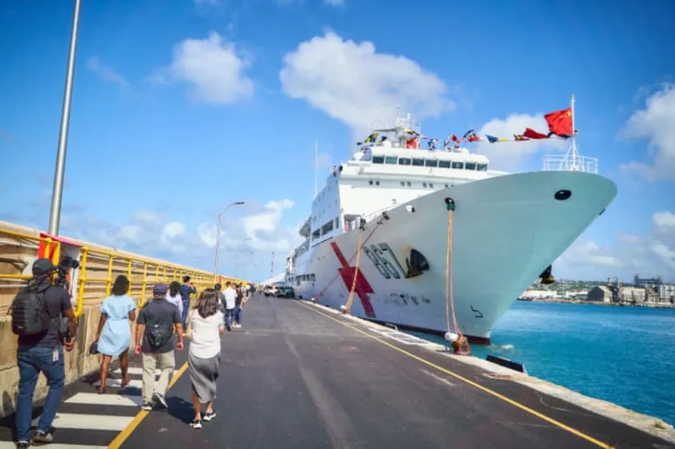 Chief Medical Officer Dr Kenneth George urged Barbadians to take advantage of the free medical services being offered aboard the Silk Road Ark.