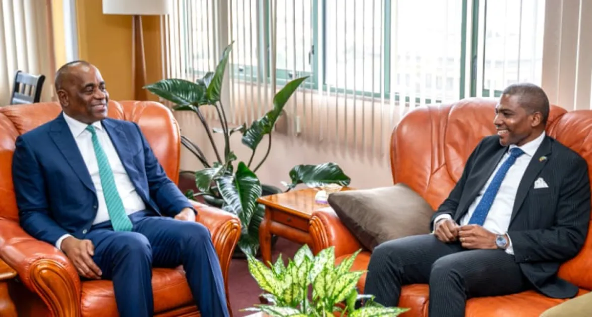 PM Skerrit meets PM Drew ahead of CARICOM meeting, discusses regional integration