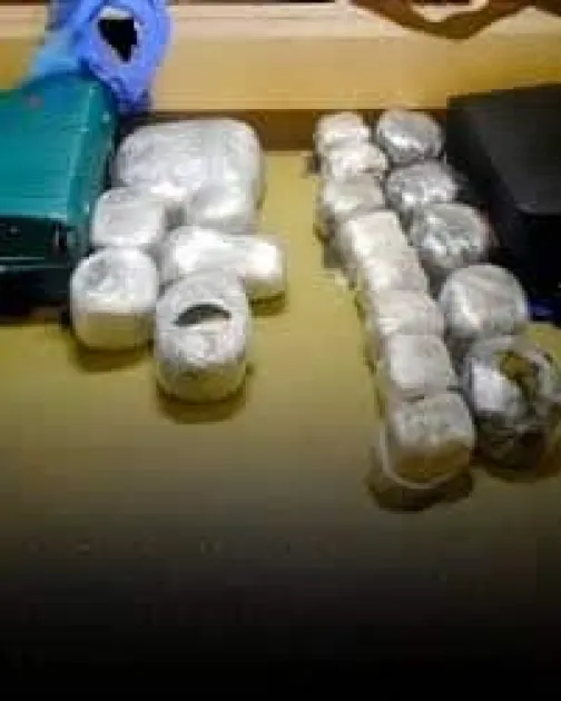 Authorities say the men were intercepted in a canoe off Alligator Pond in St Elizabeth, where officers discovered knitted bags containing compressed ganja worth an estimated J$15.1m.