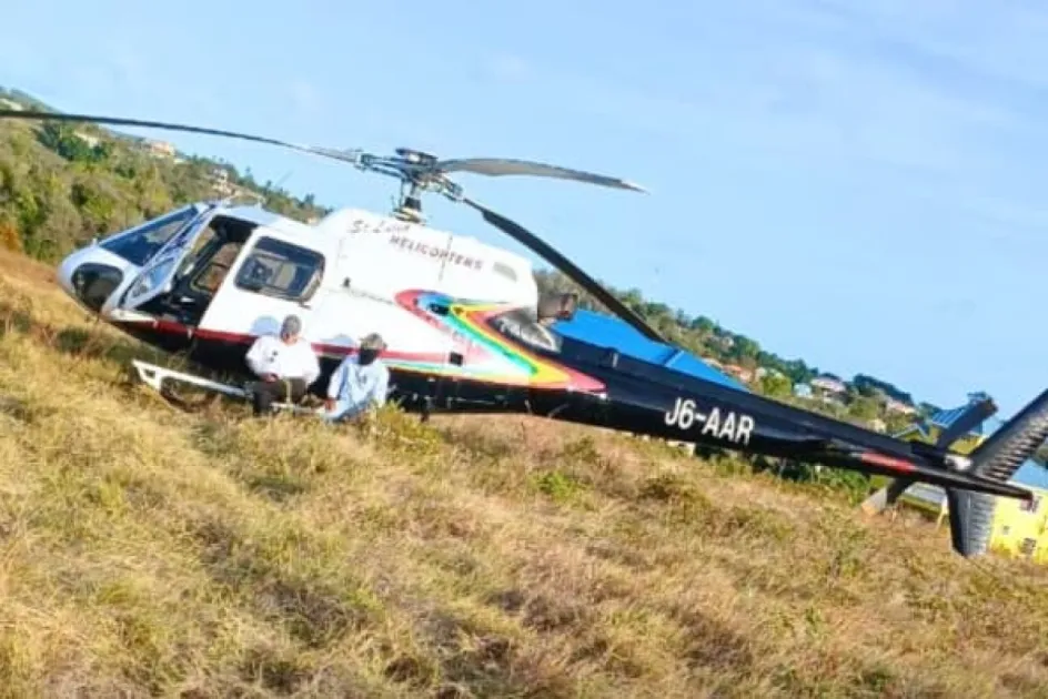 Helicopter makes emergency landing in Choiseul, Saint Lucia; no injuries reported