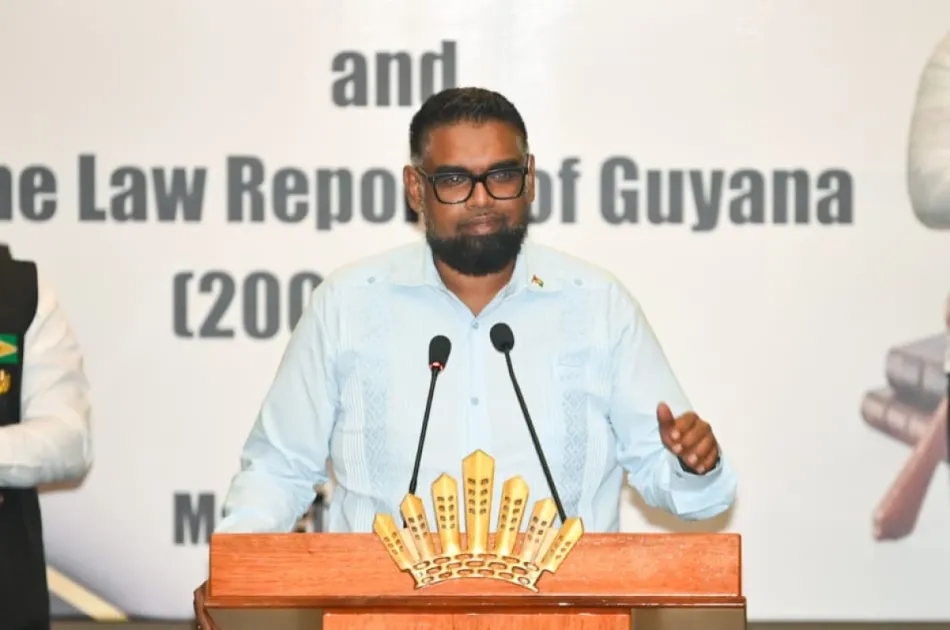 Speaking at the launch of the Revised Laws of Guyana, President Dr Irfaan Ali emphasized that no one is above the law and stressed the need to uphold legal order to protect citizens and society.