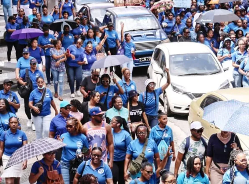 Over 2,000 Nurses protest in Trinidad over salary and working conditions