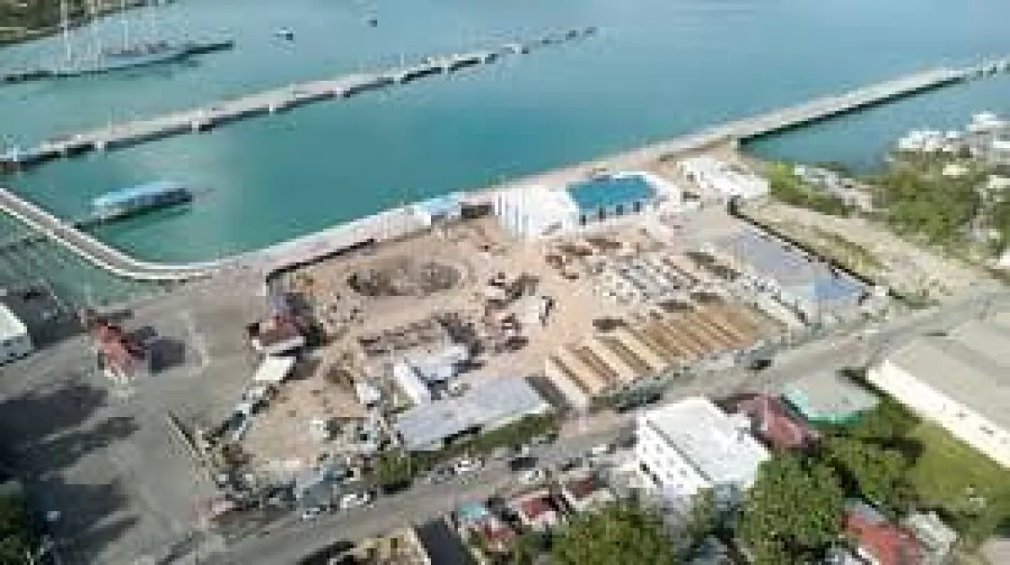 Antigua Cruise Port progresses Waterfront Boardwalk, access ramp and commercial works