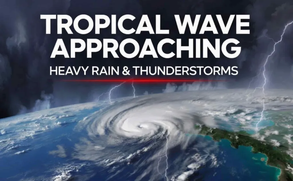 Grenada Monitors Atlantic Tropical Wave Ahead of Rain and Thunderstorms