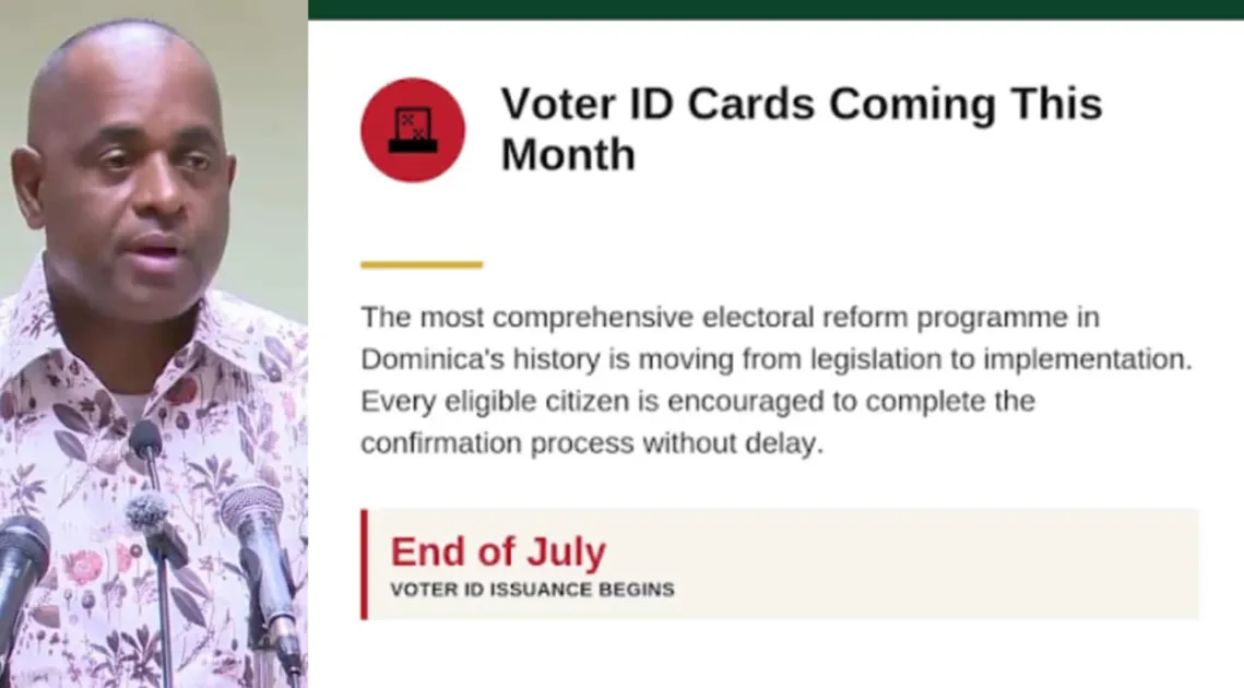 Dominica to begin issuing Voter ID Cards before end of July