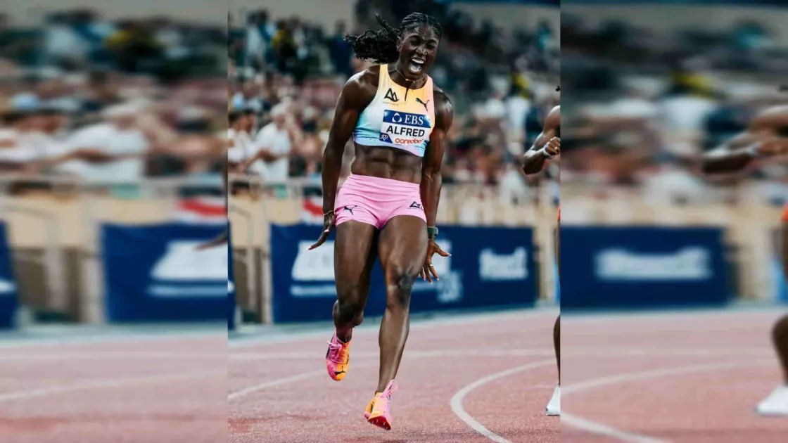 Julien Alfred clocked 21.51 seconds in the Monaco Diamond League, becoming the third-fastest woman in history over 200m and moving ahead of Jamaica’s Elaine Thompson-Herah on the all-time list.