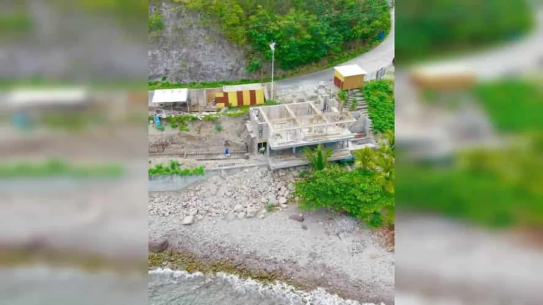 Dominica’s Champagne Beach Tourist Reception Facility Reaches 35% Completion