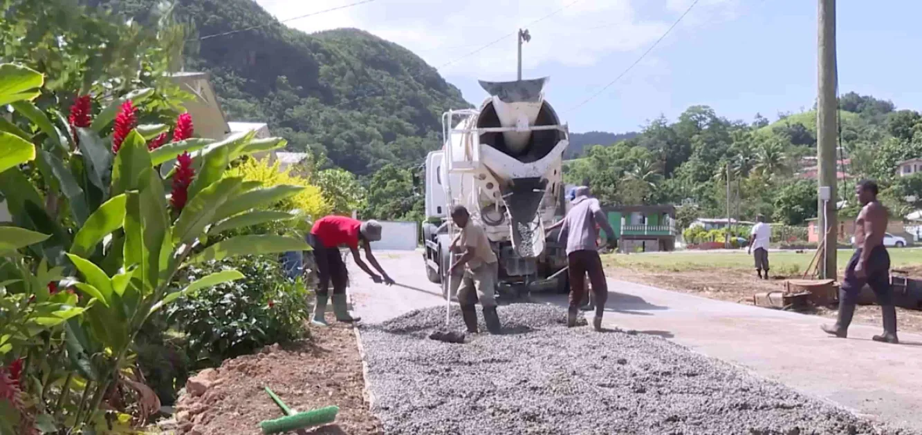 Cochrane Road nears completion in Dominica