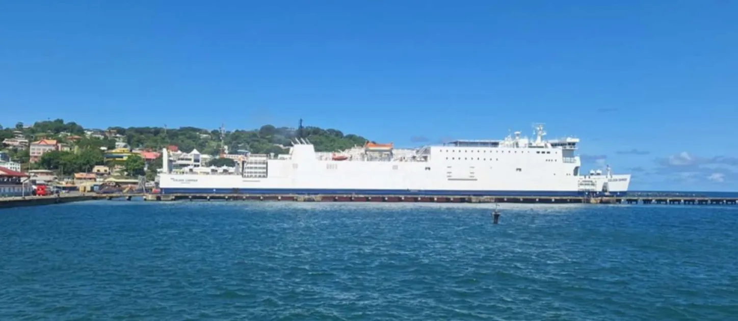The MV Golden Carrier successfully completed its first sea trial between Trinidad and Tobago and is preparing to enter service as the replacement for the MV Blue Wave Harmony during its maintenance period.