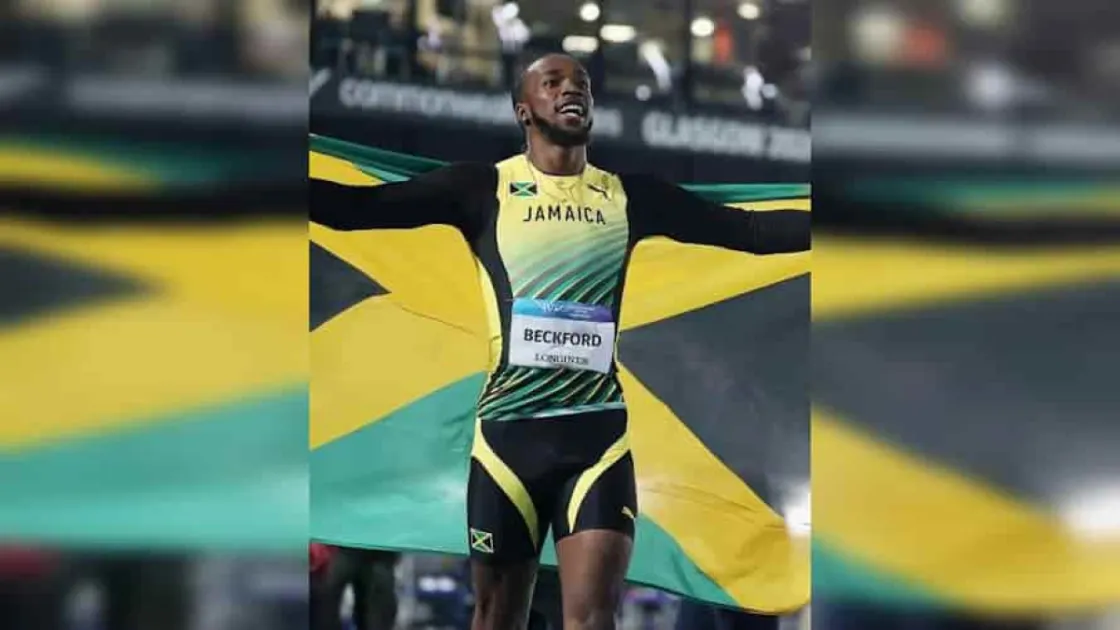 Beckford cleared 2.25m on his first attempt to secure gold on countback, ending Jamaica’s 68-year wait for a Commonwealth Games men’s high jump title.