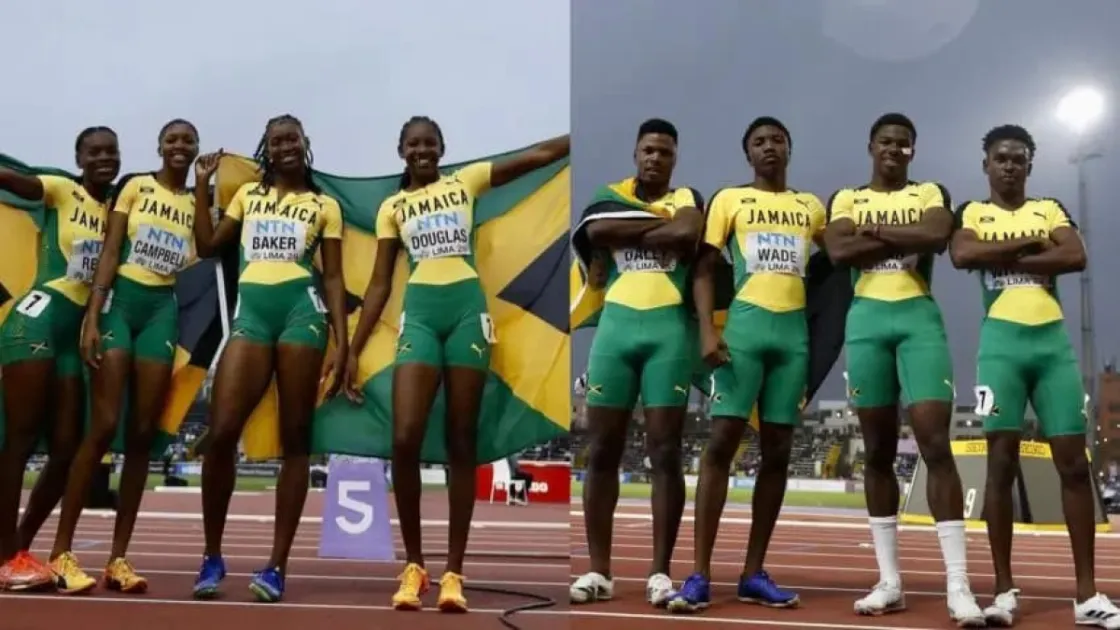 Jamaica won its fourth consecutive women’s 4x100m relay title at the World Athletics U20 Championships after clocking a world-leading 42.89 seconds in Eugene, Oregon.