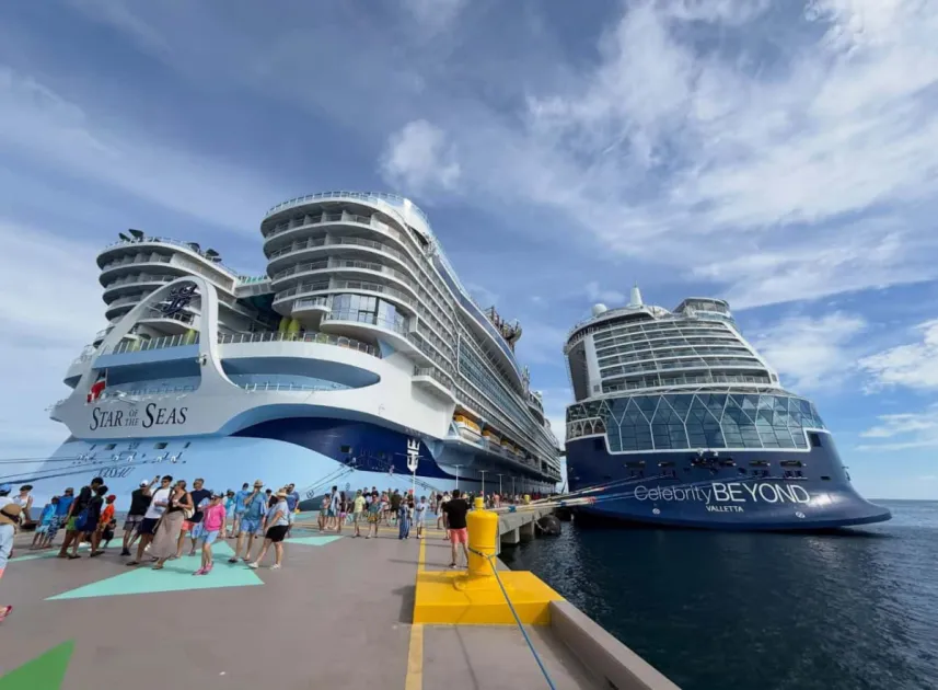 Star of the Seas and Celebrity Beyond arrive in St. Kitts
