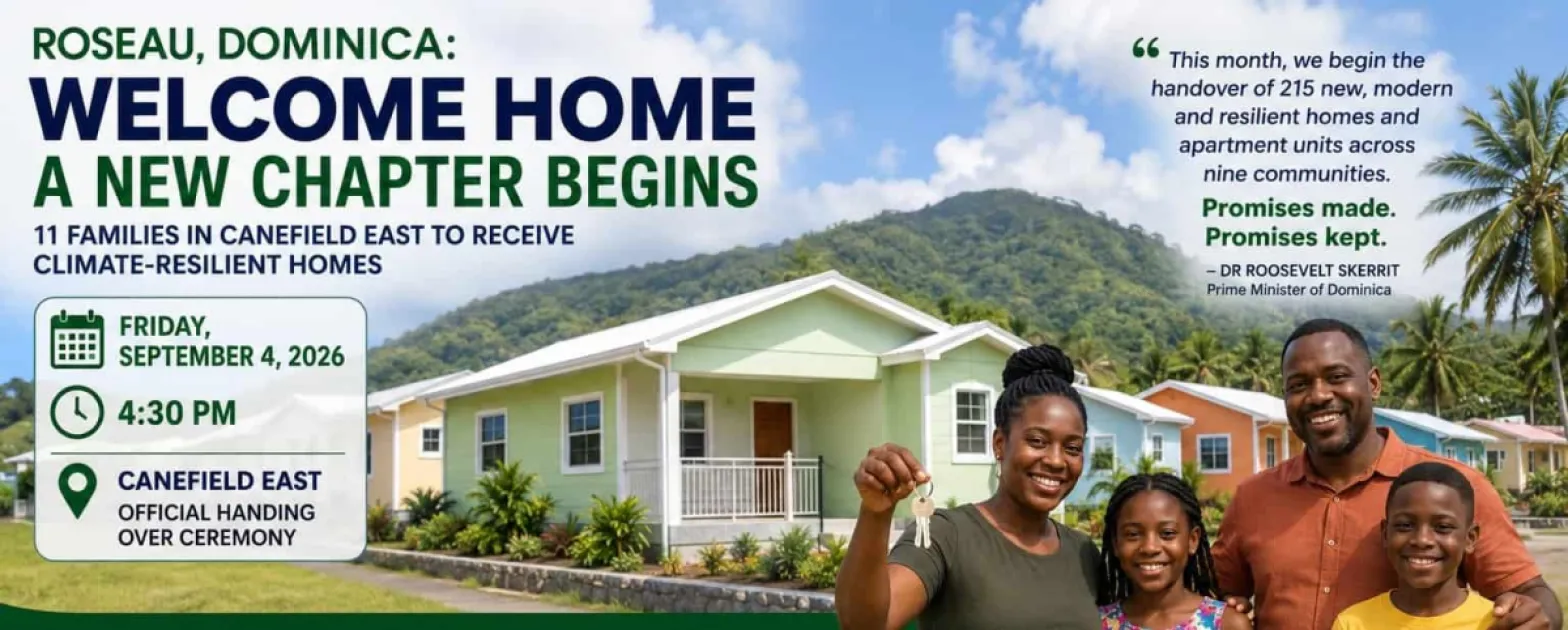 Dominica: 11 Canefield families to receive climate resilient homes