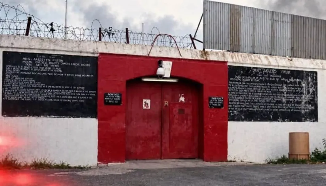 A fire broke out at His Majesty’s Prison shortly before 4 p.m., with officials saying preliminary information suggests the deceased inmate started the blaze inside his cell.