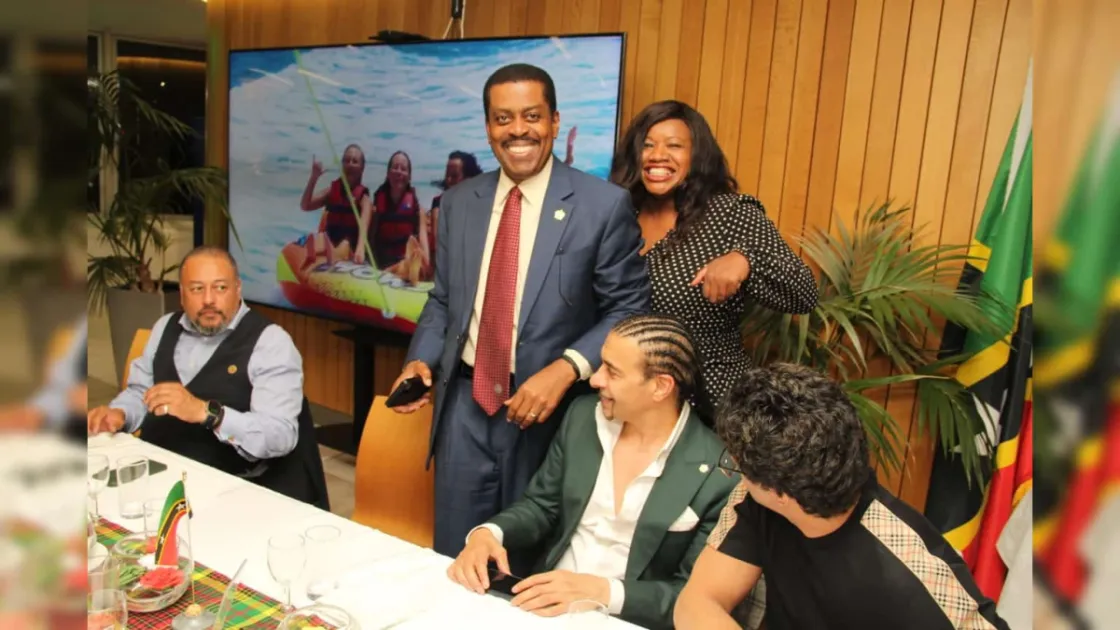 St Kitts and Nevis HC to UK Kevin Issac celebrates 43rd Independence with 200 nationals in London