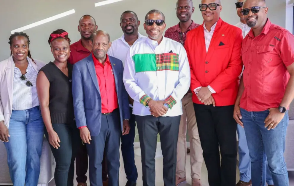 PM Terrance Drew returns to St. Kitts and Nevis, receives grand welcome, expresses gratitude