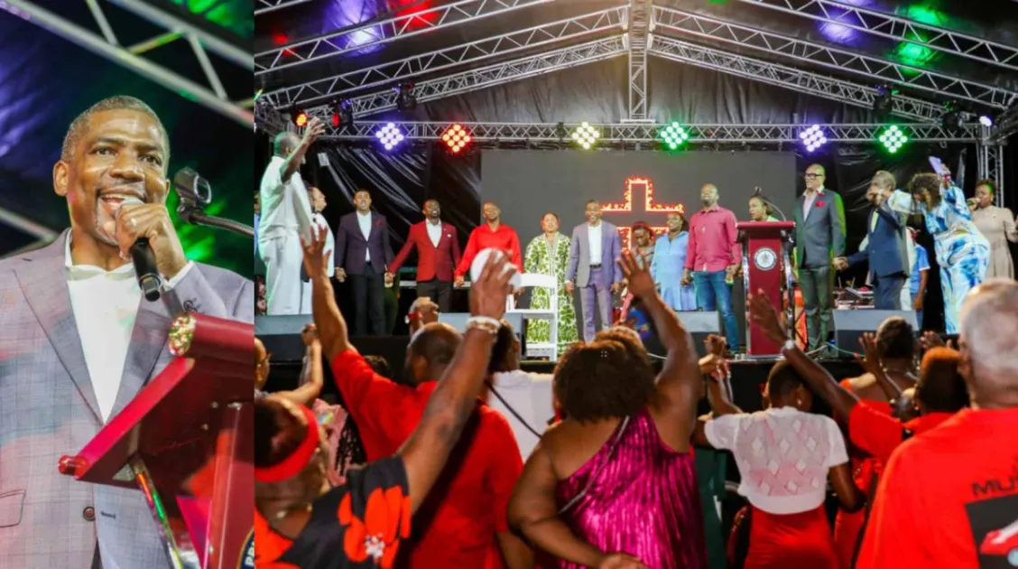 Prime Minister Dr Terrance Drew returned to St. Kitts and Nevis on October 24 after overseas treatment and rehabilitation, with a national thanksgiving service held the following day at National Heroes Park.